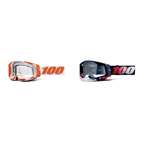 100% Racecraft 2 Goggles / Clear Lens | 2022 (HP-50009-)