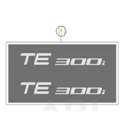 Displacement label TE 300l (26608078003) (26608078003)