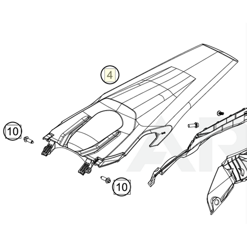 Rear fender (26608013100ABA) (26608013100ABA)