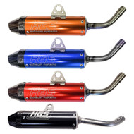 HGS | Rear Silencer with Carbon Tip | SX/TC/125 | 2023 on | Orange, Blue, or Black