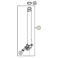 Axle clamp left + tube 85SX cpl. (43570817S1)