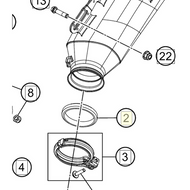 Manifold gasket 60mm (61305105005) (61305105005)