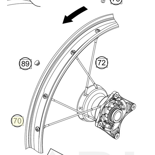 Front Rim 17x1.40 (2350907040030) (2350907040030)