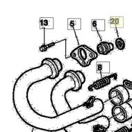 GASKET, EXHAUST PIPE (8A00A0873)