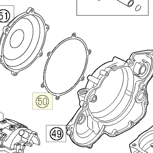 GASKET FOR OUTER CLUTCH COVER (SXS04450036)