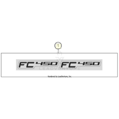 Displacement sticker set FC 450 (A36008078008)
