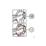 License plate holder support cover (93008015050)