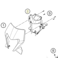 Headlight mask bottom part (A49008001010C1)