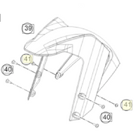 Oval head screw M6x12 (J900000601200)
