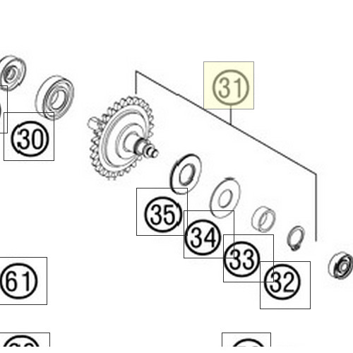 CENTRIFUGAL TIMER CPL. 250/300 (54837050044)