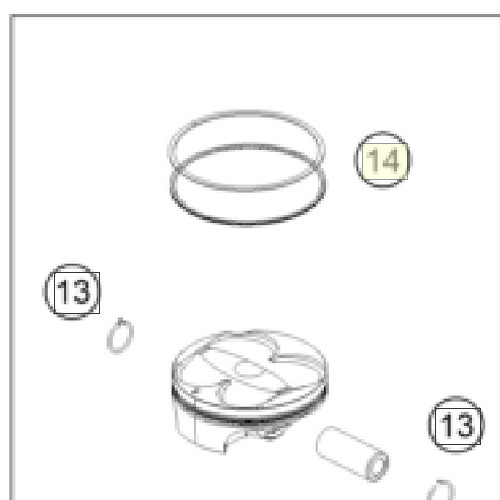 Piston ring set (79130231044)