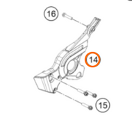 KTM 65 Front sprocket cover 2024>  Husqvarna TC65, GASGAS MC 65 (A40503096000)