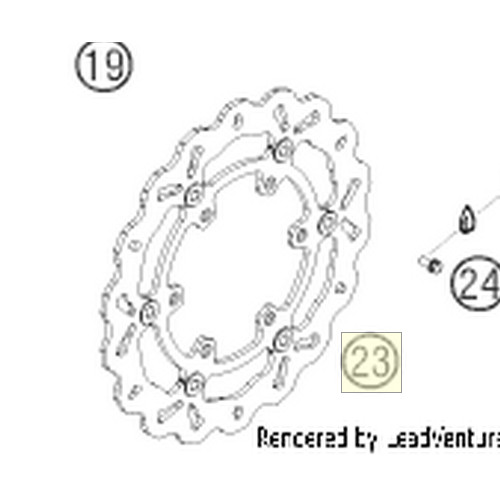 FRONT BRAKE DISC D=300 (76509060100)