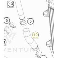 Pre-formed hose, Y-piece (50535026000)