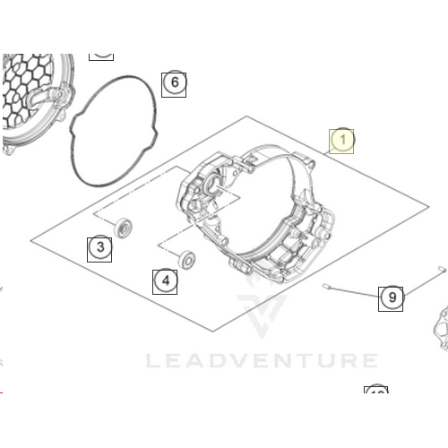 Inner clutch cover cmpl. (A42030001044)