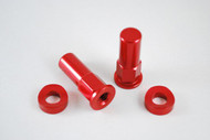 Rimlock Nuts and Spacers Red