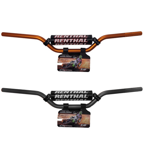 Renthal Handlebars | 7/8" / 22.2mm | Bend 823 | SX/TC 65 | Orange or Black (HB002-)