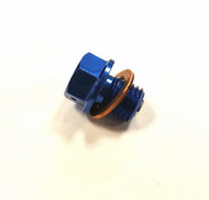 BLUE Magnetic Drain Plug KTM 50, 65, 125 Husqvarna Gas Gas (MDB001-BL)