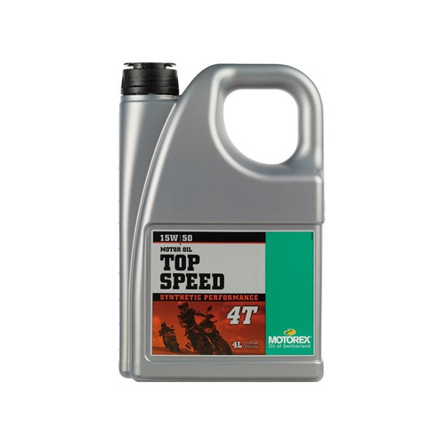 MOTOREX Motor Oil - Top Speed 4T | 15W/50 OIL 4 LITRE (M4T4)