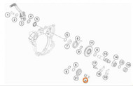 KTM 65SX 2009> Husqvarna TC 65 2017> Bearing Pin Idler Gear