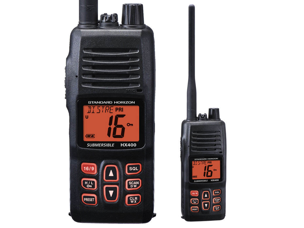 Rugged VHF HX400 Waterproof 5Watt Handheld Radio GenRight Off Road