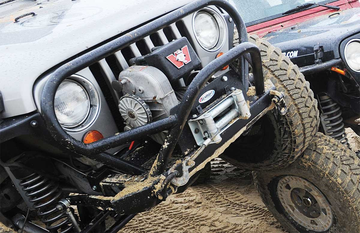 GenRight Heavy Duty Winch Mount Jeep Wrangler Winch Mount GenRight