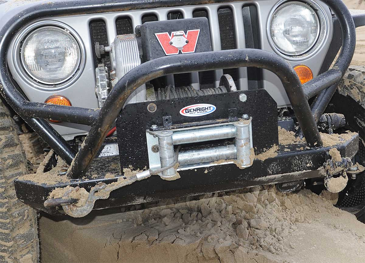 GenRight Heavy Duty Winch Mount Jeep Wrangler Winch Mount GenRight