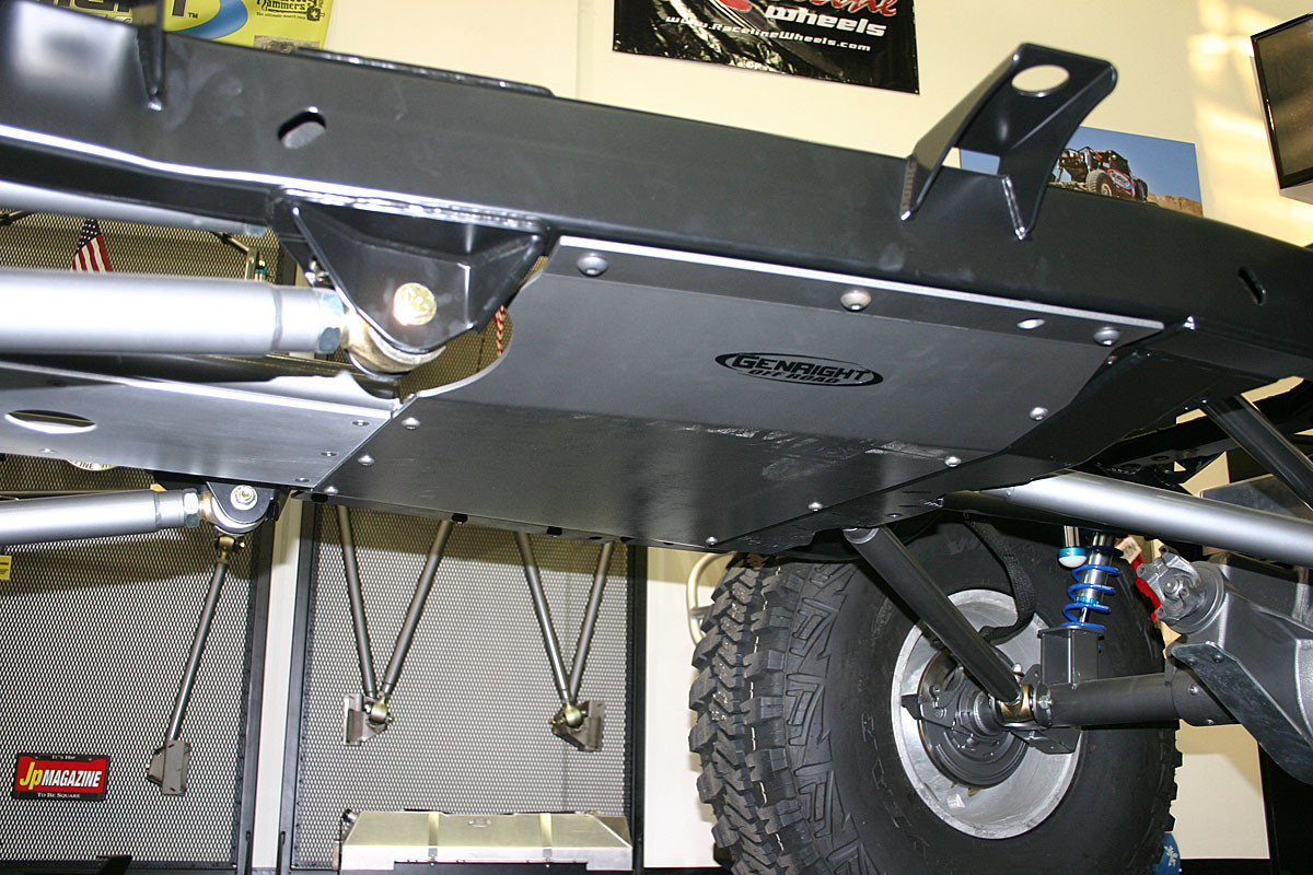TJ Belly Up Skid Plate Steel GenRight Jeep Parts