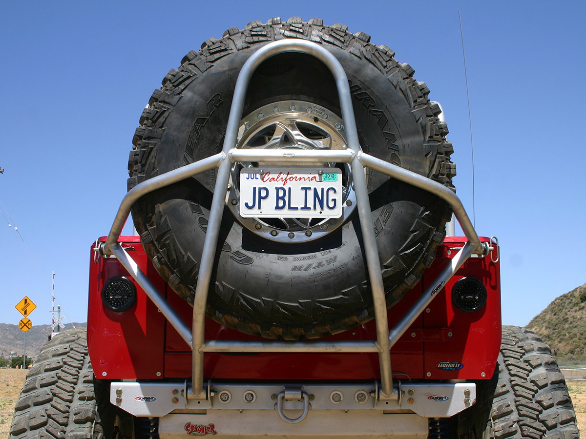 Cj Boulder Series Rear Tire Carrier Steel