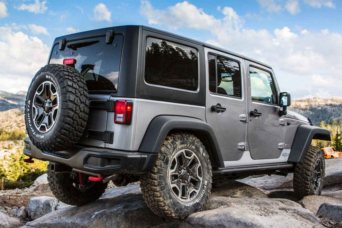 JL (4 Door) Rocker Guard Kick Plate Aluminum GenRight Jeep Parts