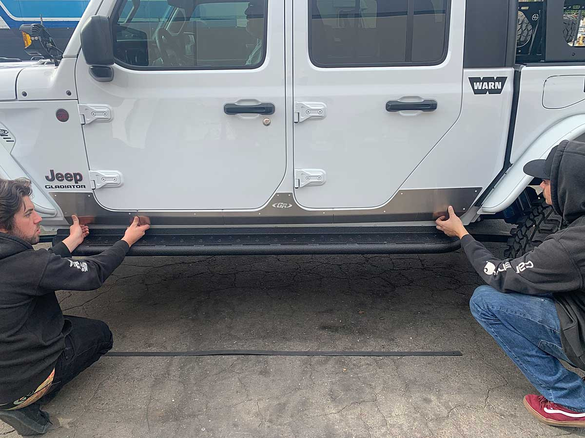 Jeep Gladiator Rocker Kick Plates 4 Door Gladiator Parts GenRight