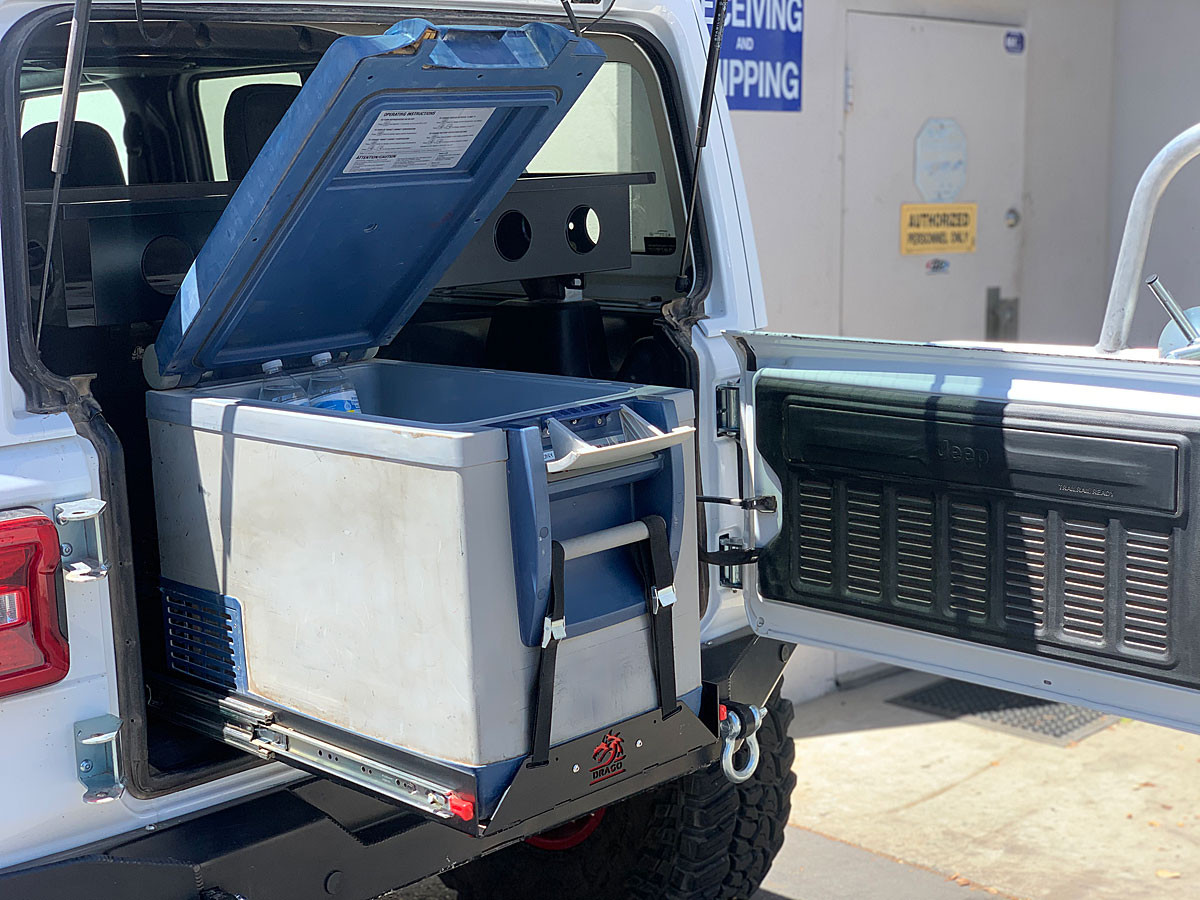 Jeep Refrigerators Drago Fridge Slide for Jeep Wrangler GenRight
