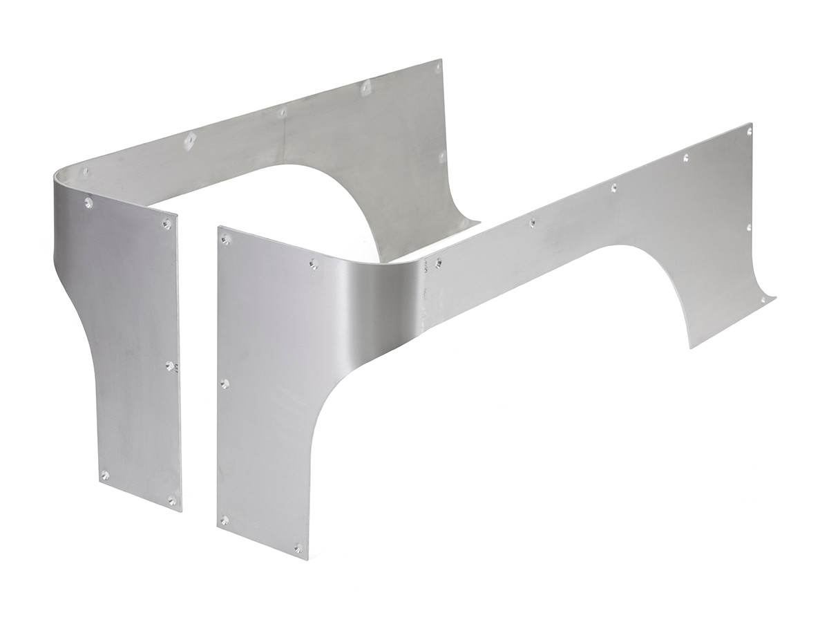 TJ/YJ/CJ7 Comp Cut Corner Guards Aluminum GenRight Jeep Parts