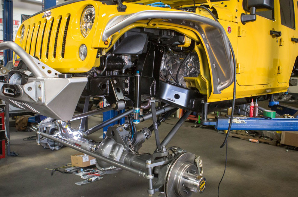 JK Front Coilover Shock Mount Kit GenRight Jeep Parts