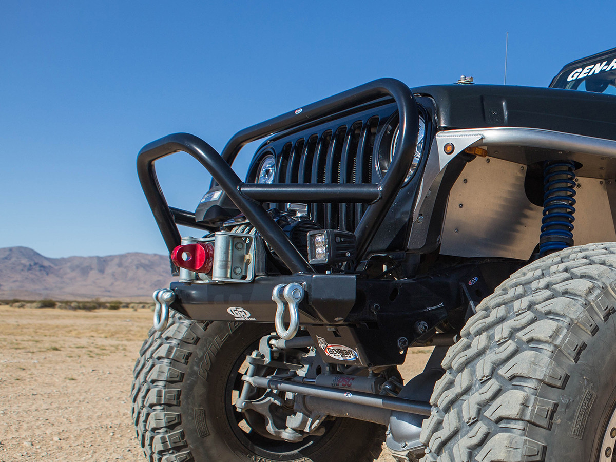 TJ/LJ Trail Stinger Front Bumper Steel GenRight Jeep Parts