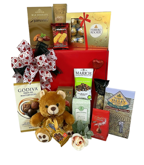 Valentine Romantic Teddy box to Boston or USA