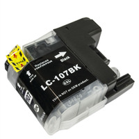 Compatible Brother LC-107BK Super High Yield Black Ink Cartridge - Replacement Ink for MFC-J4310DW, J4410DW, J4510DW