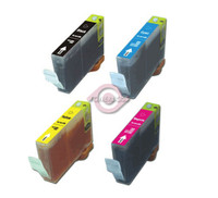 Compatible Canon BCI-8 4-Pack Ink Cartridges: BCI-8B, BCI-8C, BCI-8M, BCI-8Y