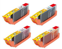 Compatible Canon CLI-251XL Set of 4 Ink Cartridges: Black, Cyan, Magenta, Yellow