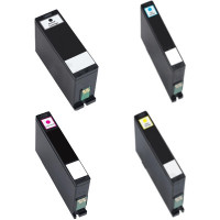 Dell Series 33 Set of 4 Remanufactured Extra-High Yield Ink Cartridges For Dell All-in-One V525w, V725w