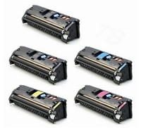 Replacement HP Color LaserJet 2550, 2840, 2820 (122A, 123A) Set of 4 Laser Toner Cartridges (1 Black, 1 Cyan, 1 Magenta, 1 Yellow5