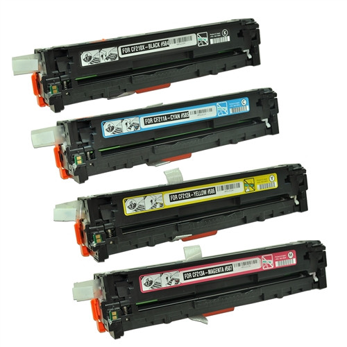 4 Pack Black CF210A Toner For HP 131A LaserJet Pro 200 M251nw MFP M276nw Printer