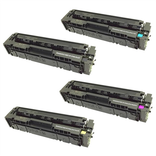 Remanufactured HP Color LaserJet Pro M252dw, M252n 4-Pack Toners (HP 201A)  - TonerBoss