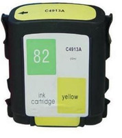 Compatible HP C4913A (HP 82 Yellow) Yellow Ink Cartridge