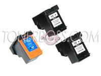 Remanufactured HP C9364WN,C9369WN - Set of 3 Ink Cartridges: 2 Black, 1 Color