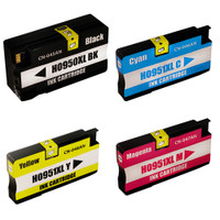 Compatible HP 950XL, 951XL Pack of 4 Ink Cartridges: 1 each of Black, Cyan, Yellow, Magenta