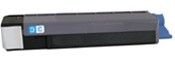 Remanufactured Okidata 43487735 Cyan Laser Toner Cartridge for the C8800 Series
