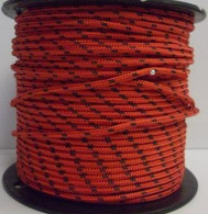 Off Cut 8mm Spectra rope Red/black fleck 4.70m