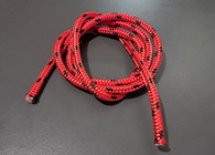 Off cut - 6mm Double Braid - Spectra - Red with Black fleck 1.00M