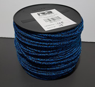 Rope 4mm  Double Braid - Dyneema - Blue with Black (per metre)
